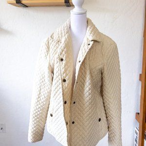 CHAPS pleated puffer jacket